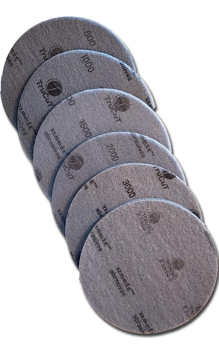 Creating the Difference TruCut Sanding Pads | Made Specifically for Bowling Balls | Resurfacing â€“ Surface Management (6 Pack Variety All Grits 500/1000 / 1500/2000 / 3000/5000, 6 inch) - Image 1